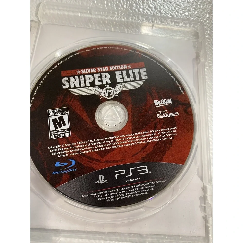 Sniper Elite V2 PlayStation 3 PS3 2012 CIB Complete Black Label